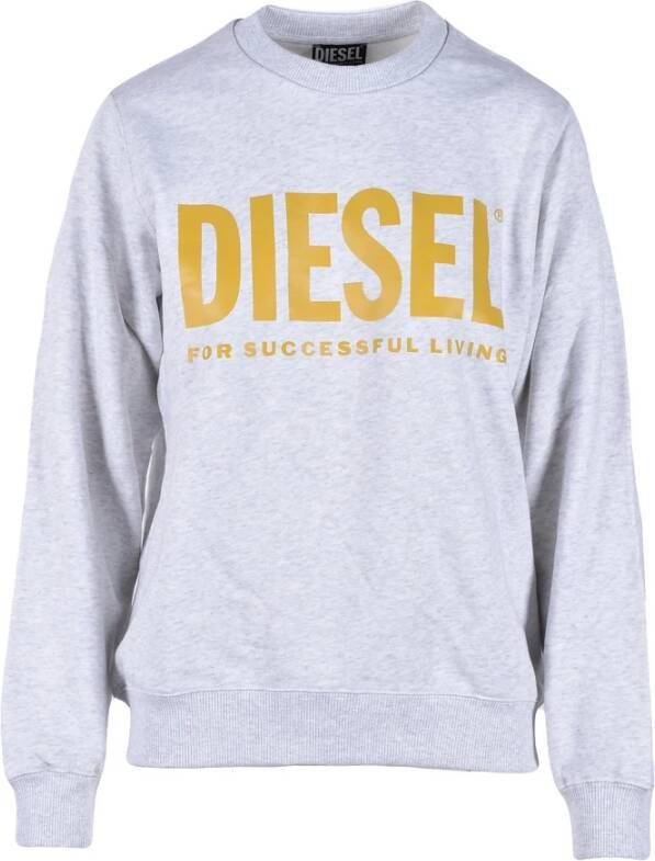 Diesel Comfortabele Grijze Sweatshirt voor Vrouwen Grijs Dames