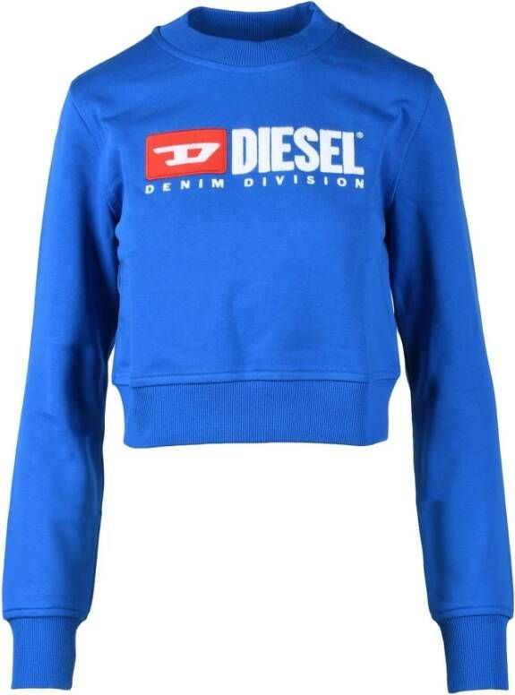 Diesel Comfortabele Katoenen Sweatshirt voor Dames Blauw Dames