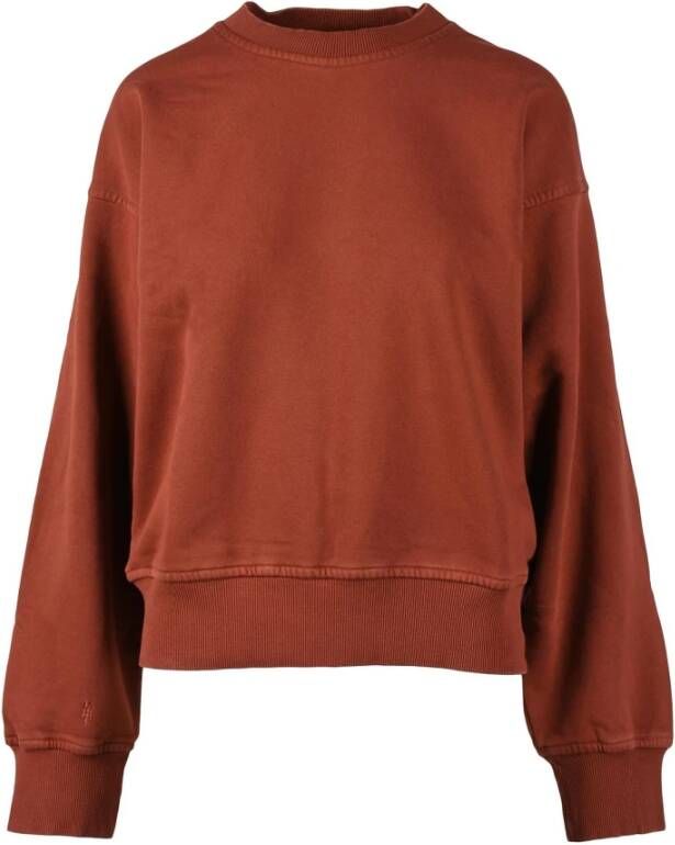 Diesel Comfortabele Katoenen Sweatshirt voor Vrouwen Rood Dames