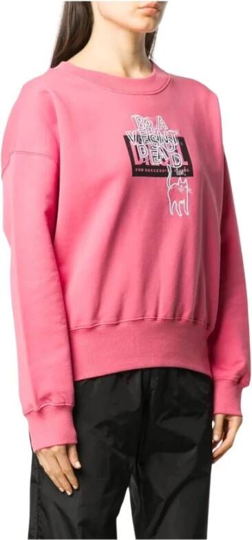 Diesel Comfortabele Roze Dames Sweatshirt Roze Dames
