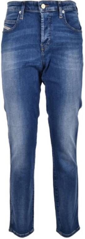 Diesel Comfortabele Straight Jeans in Lichtblauw Blauw Dames