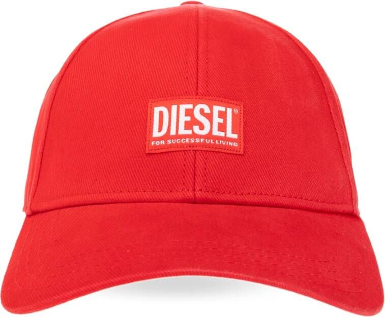 Diesel Corry-Jacq-Wash baseballpet Rood Heren