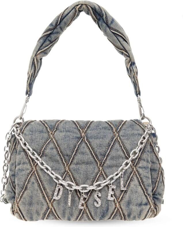 Diesel Vintage Charm-D Schoudertas Blue Dames
