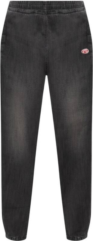 Diesel Zwarte Slim-Fit Jeans Black Heren