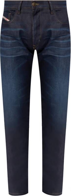 Diesel D-Struckt jeans with logo Blauw Heren