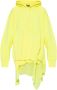 Diesel Oversized Sweatshirt-Style Jurk met Chiffon Inzetstuk Yellow Dames - Thumbnail 1
