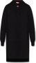 Diesel Hoodie dress with D logo Black Dames - Thumbnail 1