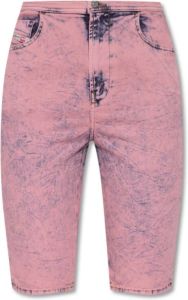 Diesel De-Fensive denim shorts Roze Dames