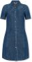 Diesel Buttoned shirt dress in stretch denim Blue Dames - Thumbnail 1