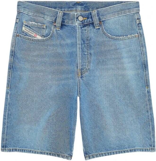 Diesel Klassieke Denim Shorts voor Heren Blauw Heren
