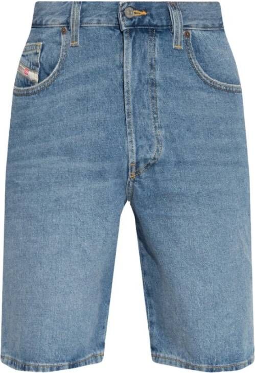 Diesel Klassieke Denim Shorts voor Heren Blauw Heren