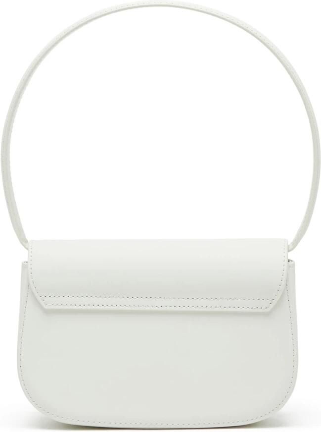Diesel 1DR Iconic shoulder bag in matte leather White Dames - Foto 2