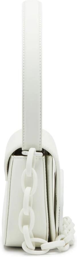 Diesel 1DR Iconic shoulder bag in matte leather White Dames - Foto 5