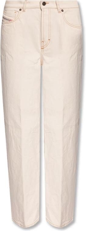 Diesel 2000 wijde pijpen jeans Beige Dames - Foto 7