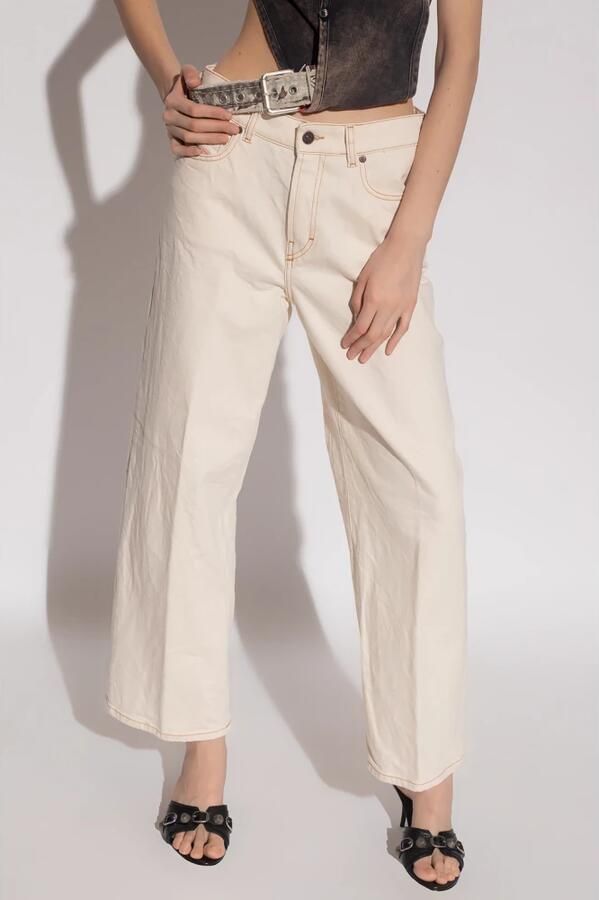 Diesel 2000 wijde pijpen jeans Beige Dames - Foto 6