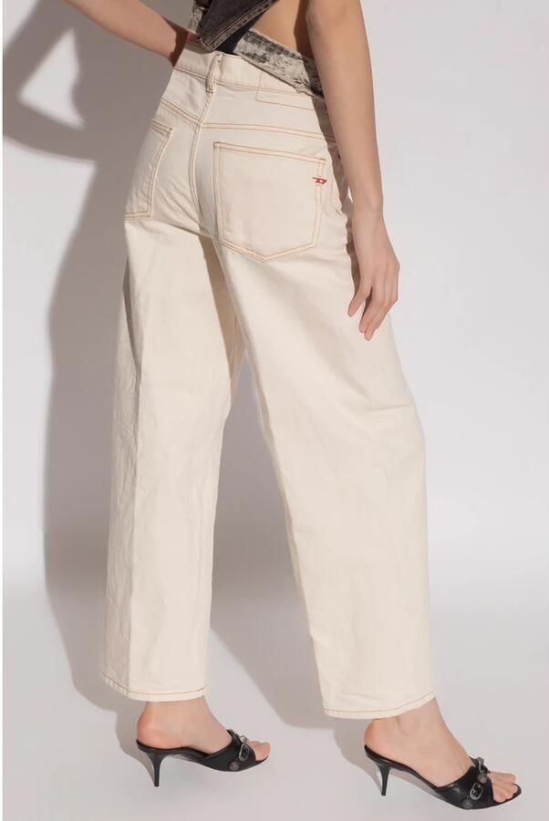 Diesel 2000 wijde pijpen jeans Beige Dames - Foto 4