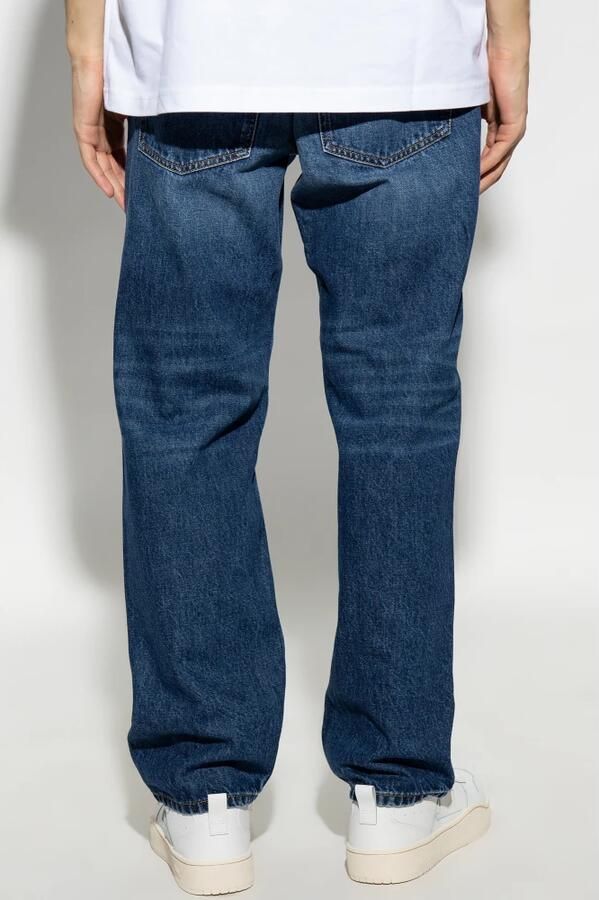 Diesel Klassieke Five-Pocket Jeans met Leren Patch Blue Heren - Foto 11