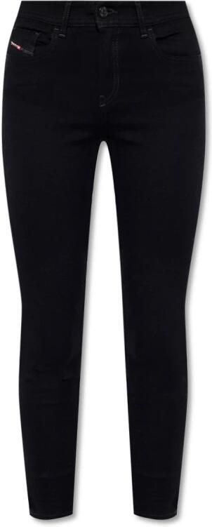 Diesel Skinny Jeans met Metalen Knopen Black Dames - Foto 7