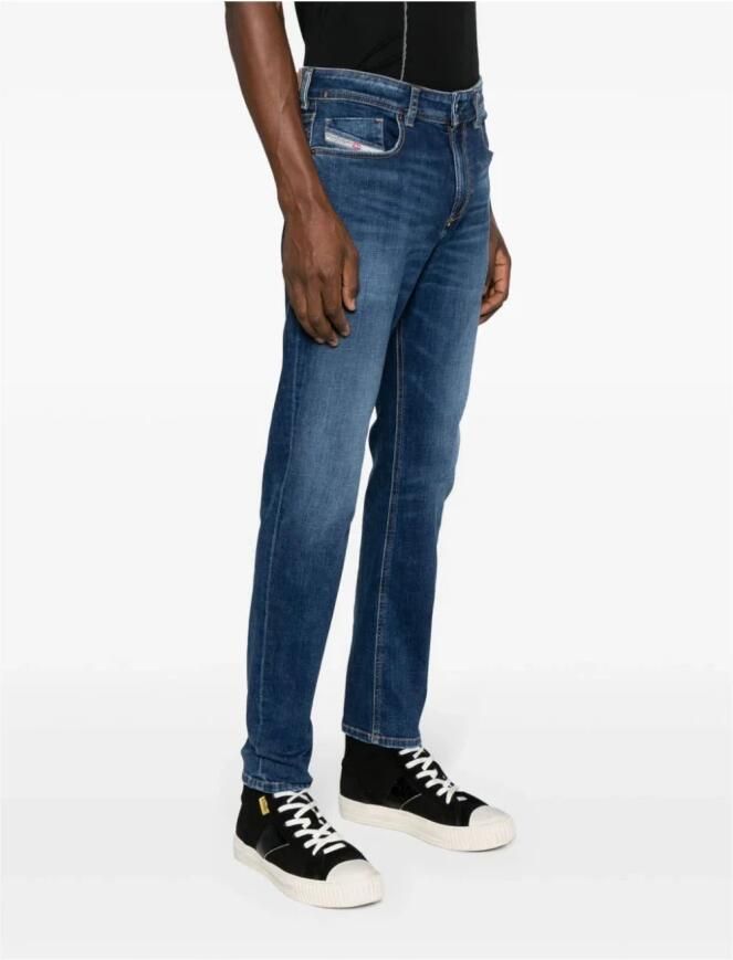 Diesel Blauwe Skinny Jeans met Lage Taille Blue Heren - Foto 3