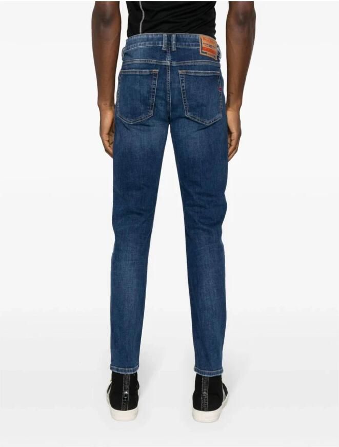 Diesel Blauwe Skinny Jeans met Lage Taille Blue Heren - Foto 4