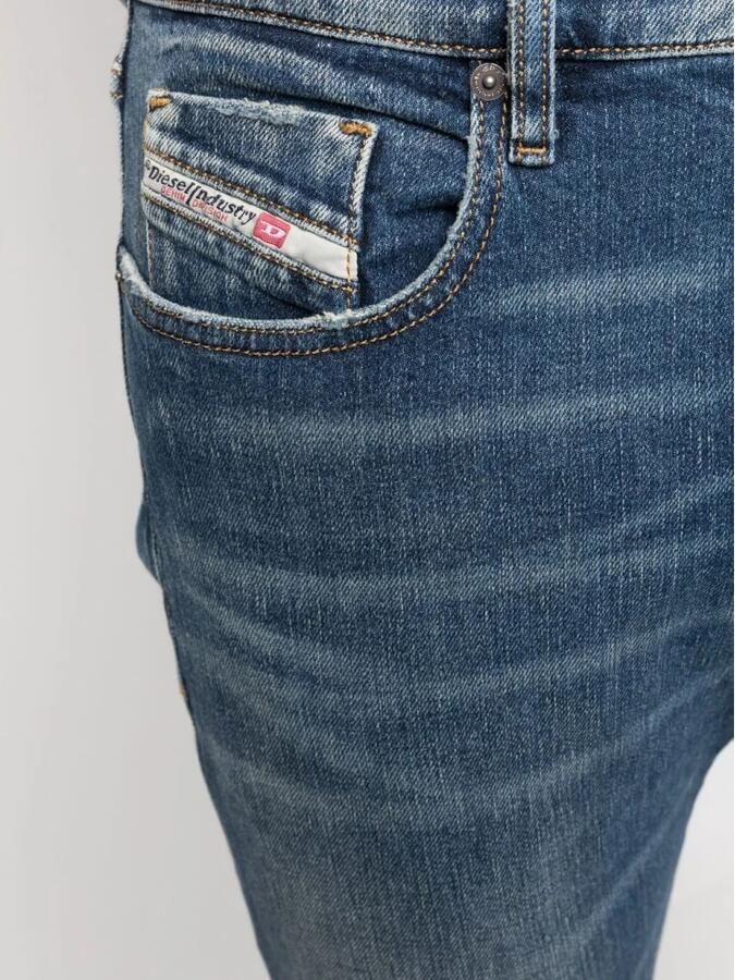 Diesel Blauwe Slim-Fit Jeans voor Heren Blauw Heren