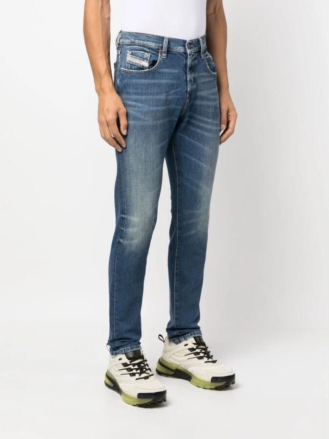 Diesel Blauwe Slim-Fit Jeans voor Heren Blauw Heren - Foto 4