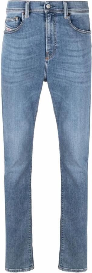 Diesel Blauwe Straight Jeans Casual Stijl Blue Heren