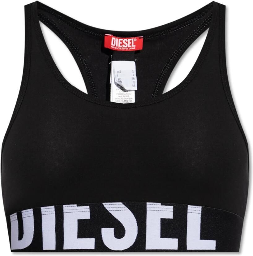 Diesel Bra Ufsb-Cotton-Race-Bralette Black Dames - Foto 4
