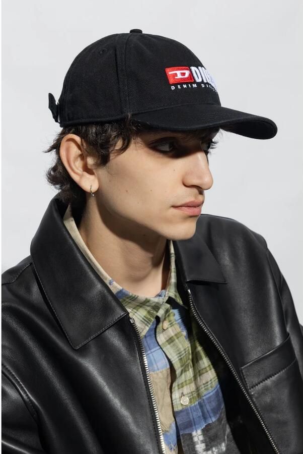 Diesel Corry-Div-Wash baseball ap Black Heren - Foto 3