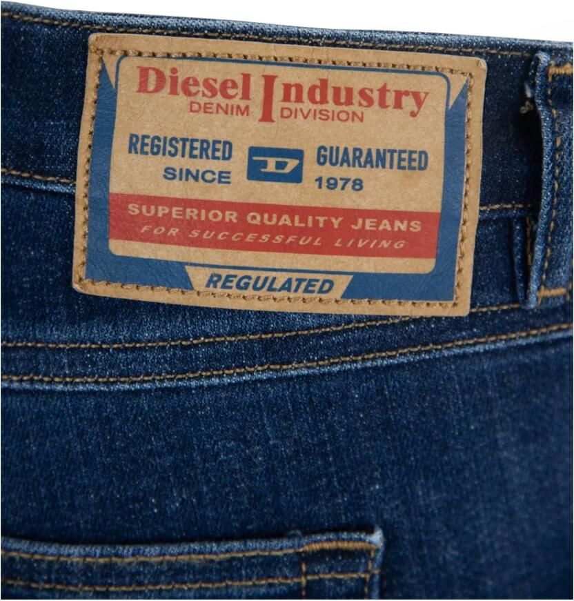 Diesel 2018 Slandy-matala 09c19 Super Skinny Fit Jeans Blauw Dames