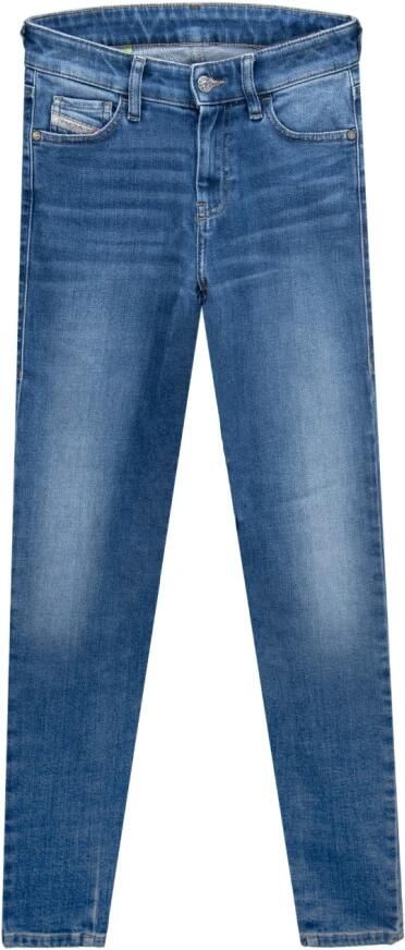 Diesel Damesjeans met knoop en rits Blue Dames - Foto 4