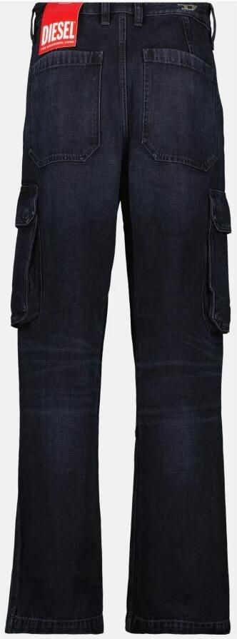 Diesel Denim Cargo Jeans Lente-Zomer 2025 Black Heren - Foto 9