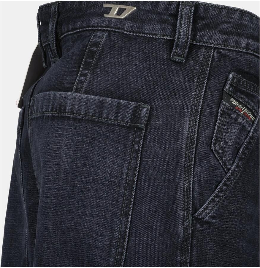 Diesel Denim Cargo Jeans Lente-Zomer 2025 Black Heren