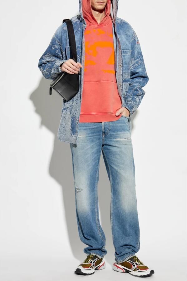 Diesel Vintage Blauwe Straight Cut Jeans Blue Heren - Foto 3