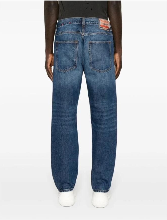 Diesel Klassieke Five-Pocket Jeans met Leren Patch Blue Heren - Foto 6