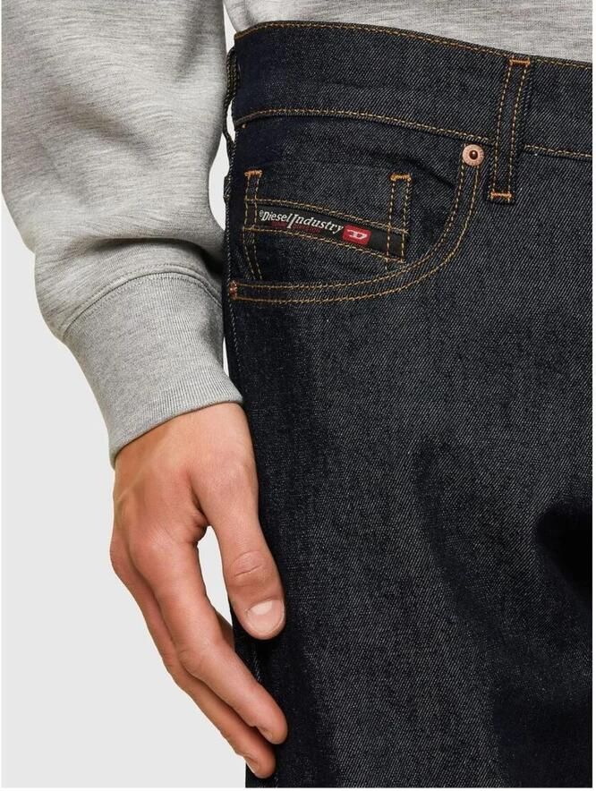 Diesel Donkerblauwe Denim Jeans met Logopatch Blue Heren - Foto 4