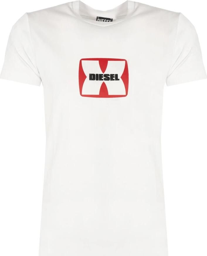Diesel Elegante ronde hals bedrukt T-shirt White Heren - Foto 4