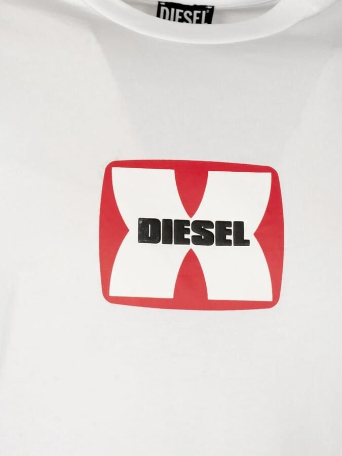 Diesel Elegante ronde hals bedrukt T-shirt White Heren - Foto 2