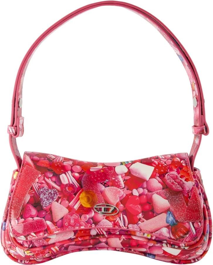 Diesel Play Pink Handtas met Grafische Print Pink Dames - Foto 7