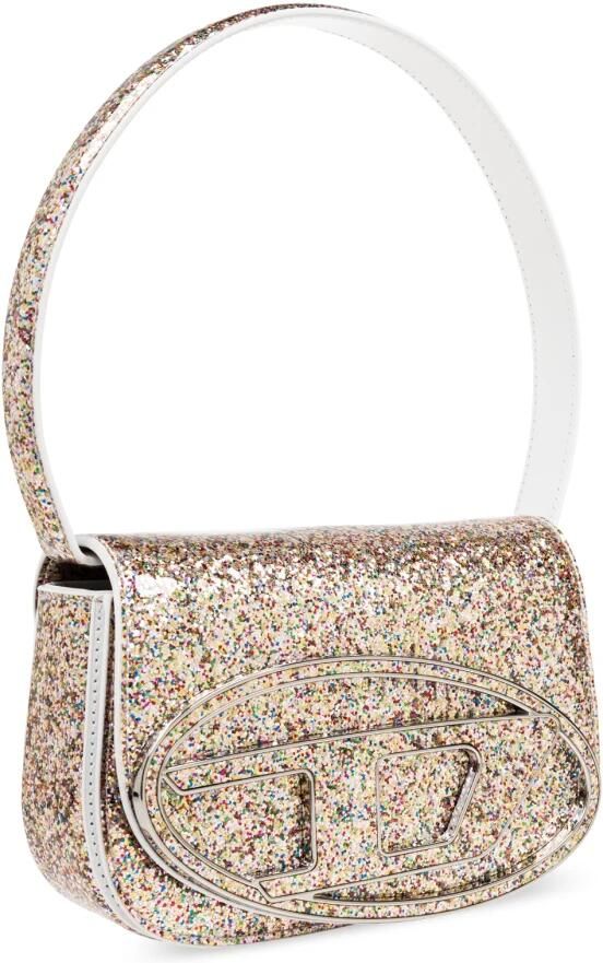 Diesel Shoppers Glitter Effect Shoulder Bag in goud - Foto 6