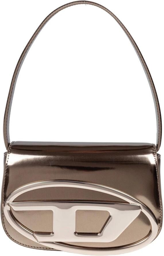 Diesel Bronzen Metallic Schoudertas voor Vrouwen Bruin Dames - Foto 13