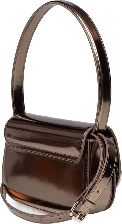 Diesel Bronzen Metallic Schoudertas voor Vrouwen Bruin Dames - Foto 16