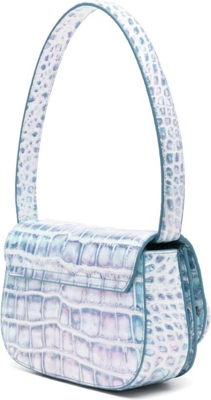 Diesel Hobo bags 1Dr Shoulder Bag Leather Blue in blauw - Foto 5