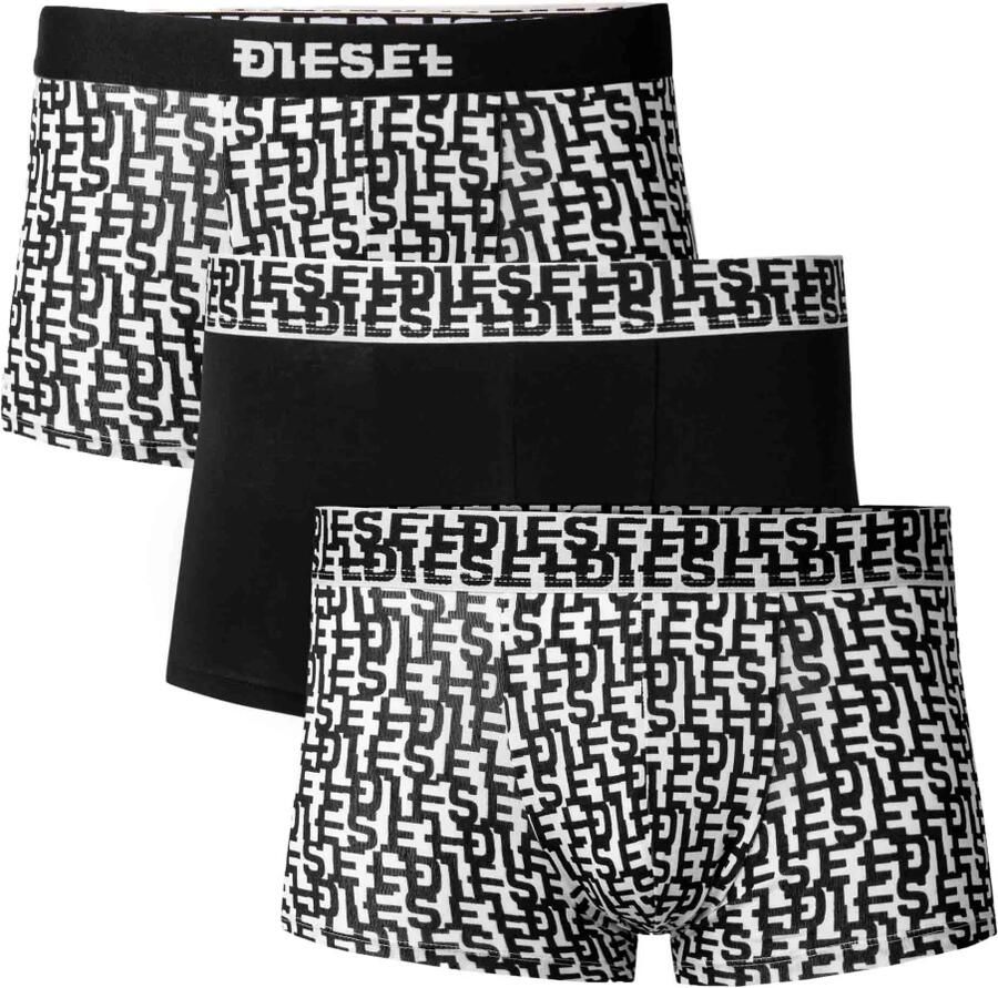 Diesel Heren Boxershorts Wit Zwart Multicolor Heren