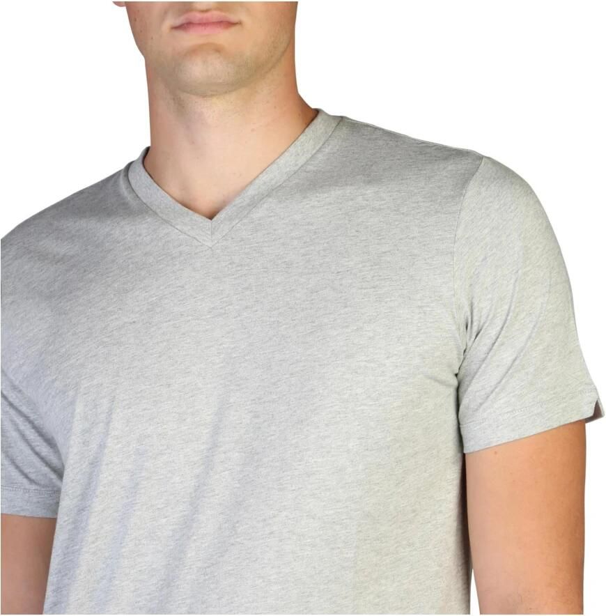 Diesel Heren V-Hals T-Shirt Klassieke Essential Grijs Heren