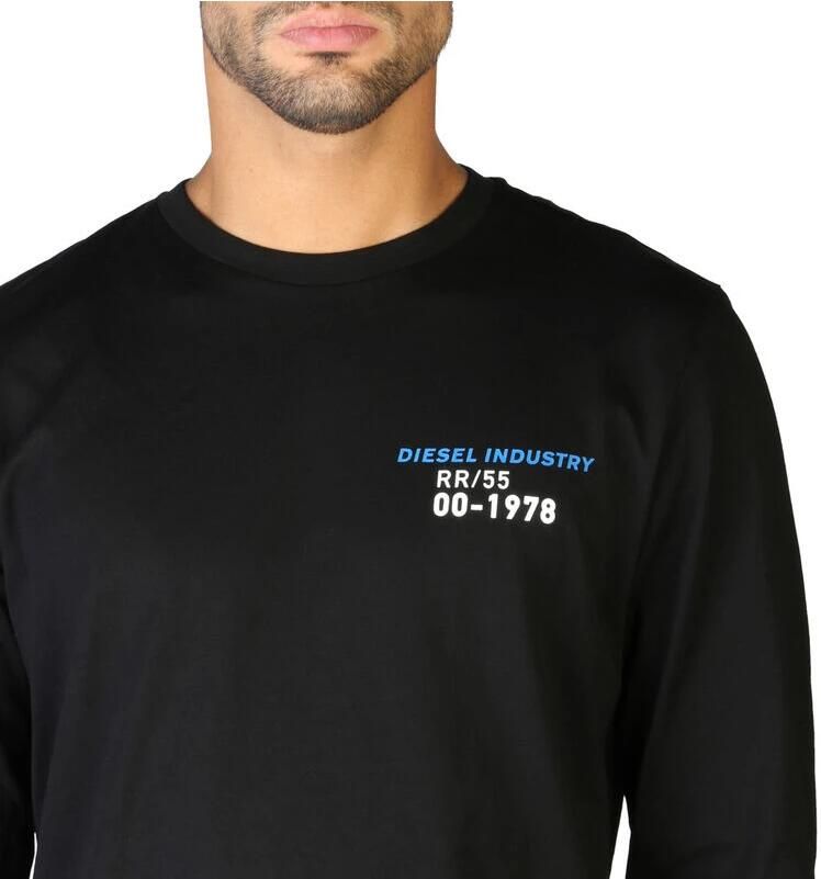 Diesel Heren Sweatshirt met Lange Mouwen T-Diegos LS K25_0grai Zwart Heren