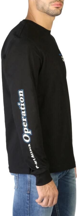 Diesel Heren Sweatshirt met Lange Mouwen T-Diegos LS K25_0grai Zwart Heren - Foto 3