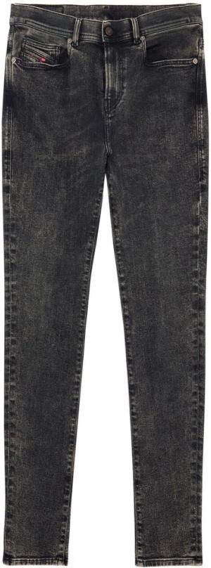 Diesel Hoge taille skinny jeans met ritssluiting Black Heren - Foto 10