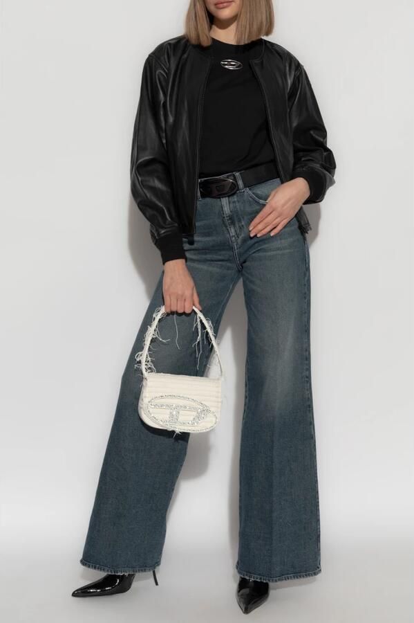 Diesel T-shirt Korte Mouw A16841 0CLBR T-REGS-OD-Q1-9XX BLACK - Foto 7