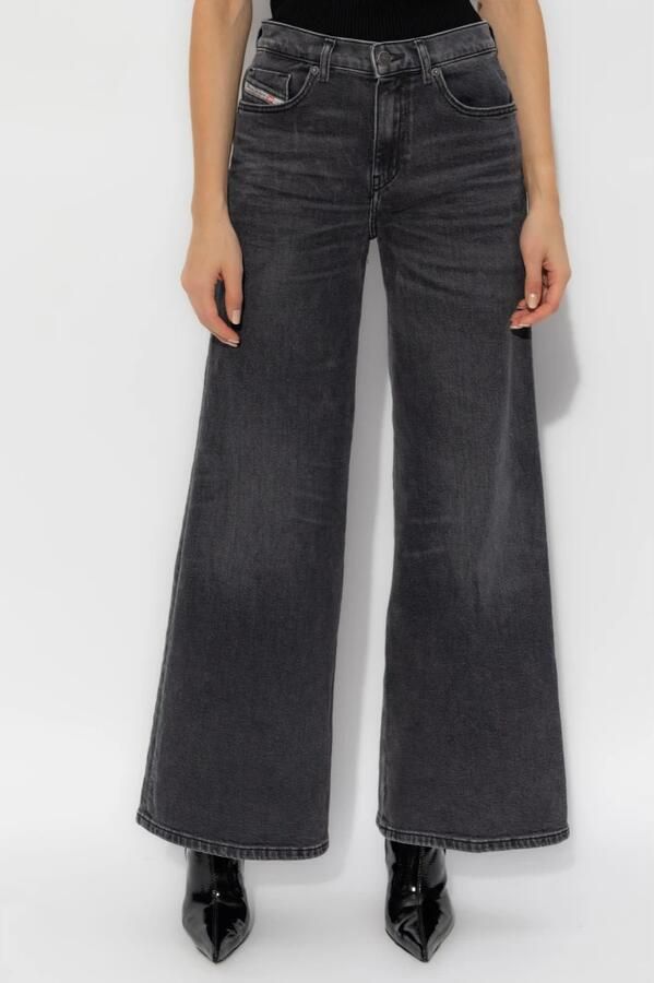 Diesel Straight Leg Five Pocket Jeans Gray Dames - Foto 8